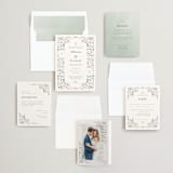 "Delicate Garden" - Wedding Invitations in Wildflower by Ashley DeMeyere - Invitation Suite