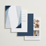 "Trio" - Wedding Invitations in Ocean by Erin L. Wilson - Back of Card