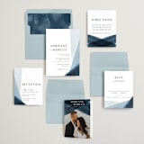 "Trio" - Wedding Invitations in Ocean by Erin L. Wilson - Invitation Suite