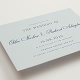 "Landscape Script" - Wedding Invitations in Sky by Kelly Schmidt - Detail