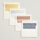 "Love Story" - Wedding Invitations in Indigo by Leah Bisch - Envelope Liner Options