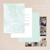 "Caliza" - Wedding Invitations in Seafoam by Lauren Chism - Back of Card