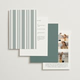 "Fresh Sage" - Wedding Invitations in Olive by Christie Kelly - Back of Card Options