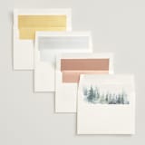 "painted woods" - Wedding Invitations in Rain by Anne Kostecki - Envelope Liner Options