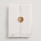 "painted woods" - Wedding Invitations in Rain by Anne Kostecki - Assembled with Vellum Wrap and Wax Seal