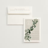 "Watermark" - Wedding Invitations in Cypress by Kaydi Bishop - Invitation with Envelope