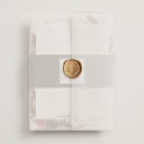 "poetique" - Wedding Invitations in Autumn by Kate Ahn - Assembled with Vellum Wrap and Wax Seal