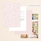 "Elementary" - Wedding Invitations in Dusty Rose by Katy Shen - Back of Card