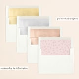 "Elementary" - Wedding Invitations in Dusty Rose by Katy Shen - Envelope Liner Options