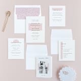 "Elementary" - Wedding Invitations in Dusty Rose by Katy Shen - Invitation Suite
