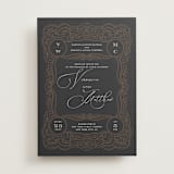 "Eternal Love" - Wedding Invitations in Dark Chocolate by Laura Bolter - Front