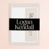 "Ivy" - Wedding Invitations in Ecru by Carly Reed Walker - Assembled with Belly Band