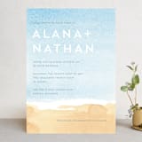 "Painted Sea" - Wedding Invitations in Sea by Laura Condouris - Front