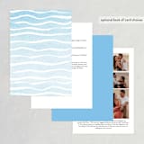 "Painted Sea" - Wedding Invitations in Sea by Laura Condouris - Back of Card