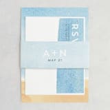 "Painted Sea" - Wedding Invitations in Sea by Laura Condouris - Assembled