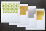 "Unity" - Wedding Invitations in Avocado by Griffinbell Paper Co. - Envelope Liner Options