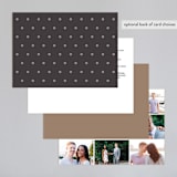"Classic Type" - Wedding Invitations in Mocha by Melissa Egan of Pistols - Back of Card