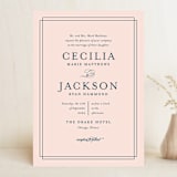 "Chic Gala" - Wedding Invitations in Cotton Candy by Kimberly FitzSimons - Front