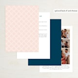 "Chic Gala" - Wedding Invitations in Cotton Candy by Kimberly FitzSimons - Back of Card