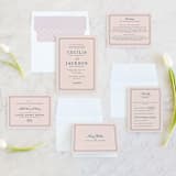"Chic Gala" - Wedding Invitations in Cotton Candy by Kimberly FitzSimons - Invitation Suite