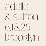 "Brooks" - Wedding Invitations in Vanilla by Kristie Kern - Close-Up