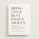 "dance moves" - Wedding Invitations in Tuxedo by Angela Garrick - Front