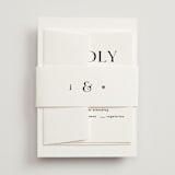 "dance moves" - Wedding Invitations in Tuxedo by Angela Garrick - Assembled with Belly Band