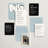 "dance moves" - Wedding Invitations in Tuxedo by Angela Garrick - Invitation Suite