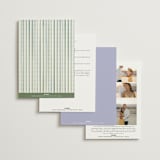 "Forget Me Nots" - Wedding Invitations in Violet by Jenna Holcomb - Back of Card Options
