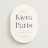 "Embellished Note" - Wedding Invitations in Tuxedo by tuldok - Front