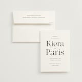 "Embellished Note" - Wedding Invitations in Tuxedo by tuldok - Invitation with Envelope