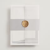 "scene" - Wedding Invitations in Sunrise by Pixel and Hank - Vellum Wrap with Wax Seal