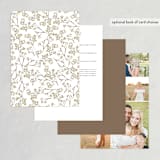 "Organic Florals" - Wedding Invitations in Honey by Susan Moyal - Back of Card