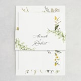 "Organic Florals" - Wedding Invitations in Honey by Susan Moyal - Assembled