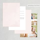 "Softly Layered" - Wedding Invitations in Blush by Everett Paper Goods - Back of Card