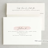 "Softly Layered" - Wedding Invitations in Blush by Everett Paper Goods - FREE Recipient Addressing