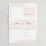 "Softly Layered" - Wedding Invitations in Blush by Everett Paper Goods - Assembled