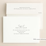 "The Space Between" - Wedding Invitations in Sugar by Jessica Williams - FREE Recipient Addressing
