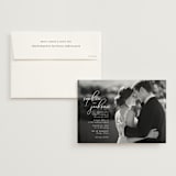 "Kindly Join Us" - Wedding Invitations in Pearl by Laura Hamm - Invitation with Envelope