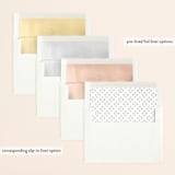"Field" - Wedding Invitations in Ash by Megan Davis - Envelope Liner Options