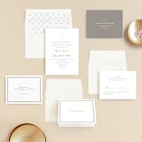 "Field" - Wedding Invitations in Ash by Megan Davis - Invitation Suite