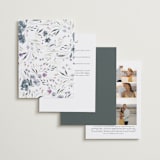 "Violet Cascade" - Wedding Invitations in Violet by Nicoletta Savod - Back of Card Options