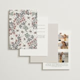 "Illuminated Storybook" - Wedding Invitations in Linen by Alethea and Ruth - Back of Card Options