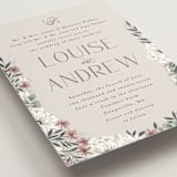 "Illuminated Storybook" - Wedding Invitations in Linen by Alethea and Ruth - Detail