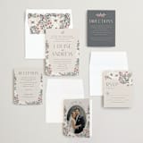 "Illuminated Storybook" - Wedding Invitations in Linen by Alethea and Ruth - Invitation Suite