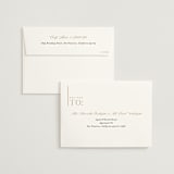 "Left Stack" - Wedding Invitations in Vanilla by Alethea and Ruth - FREE Recipient Addressing