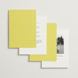 "In Lights" - Wedding Invitations in Lemon by Ani Somi - Back of Card Options