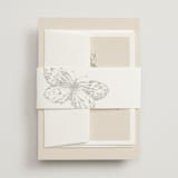 "belle meade" - Wedding Invitations in Champagne by Sara Hicks Malone - Assembled with Belly Band