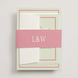 "dewberry" - Wedding Invitations in Petal by Sara Hicks Malone - Assembled with Belly Band