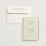 "dewberry" - Wedding Invitations in Petal by Sara Hicks Malone - Invitation with Envelope